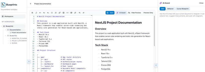 Documentation interface